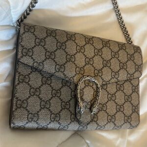 GUCCI DIONYSUS GG SUPREME CHAIN WALLET Like New Condition